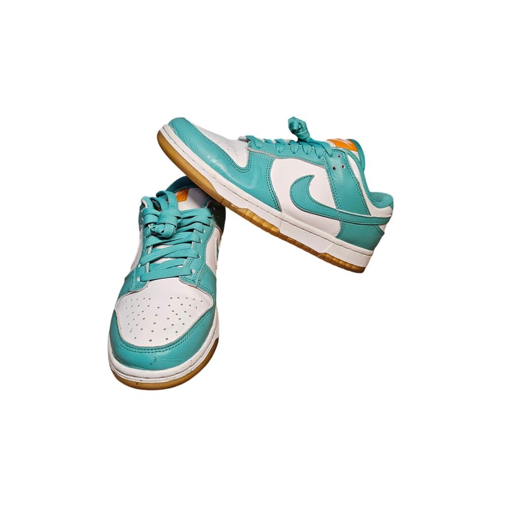 N.I.K.E. Wmns Dunk Low 'Teal Zeal' 2022 SKU DV2190 100 Gum Bottom Size 8